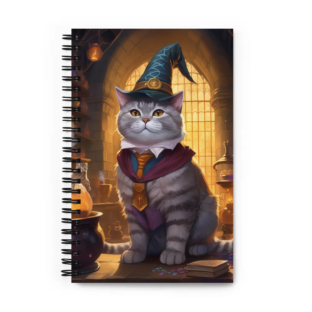 PugMug Custom Tabby British Shorthair Cat Spiral Notebook