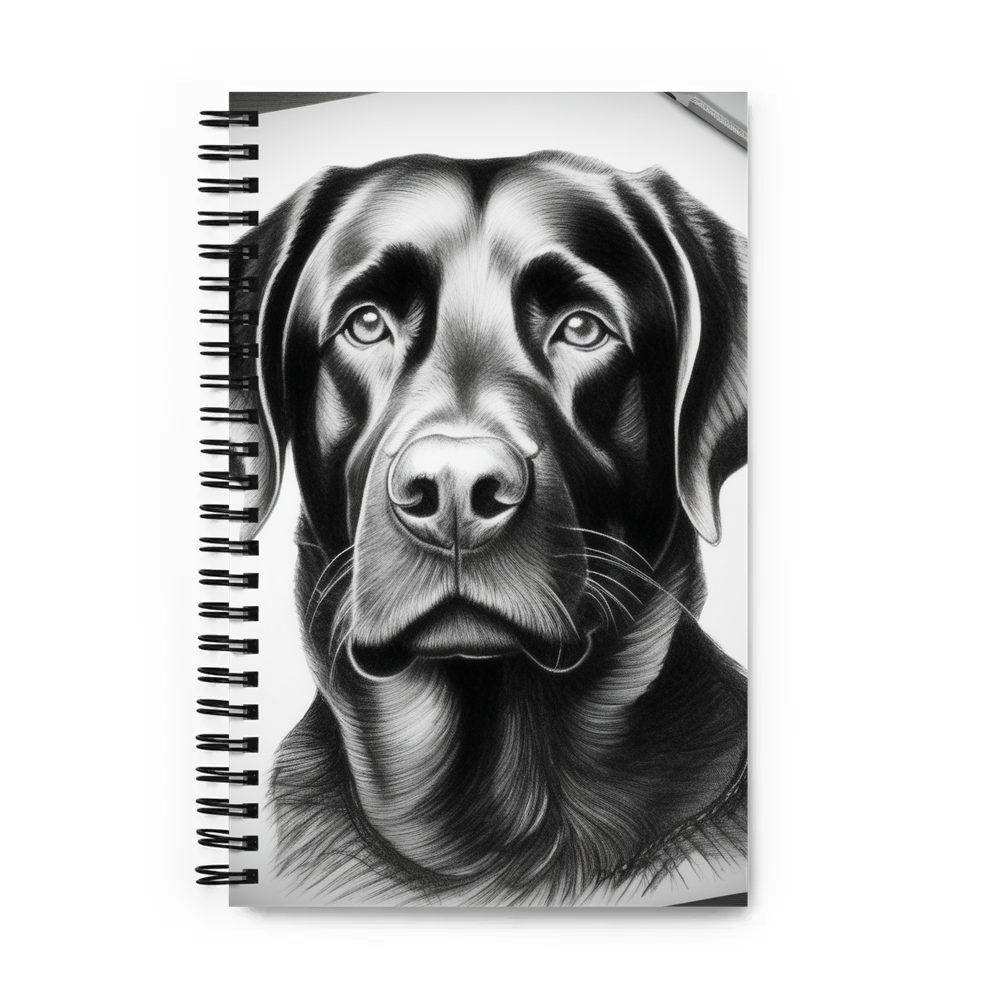 PugMug Custom Black Labrador Retriever Spiral Notebook