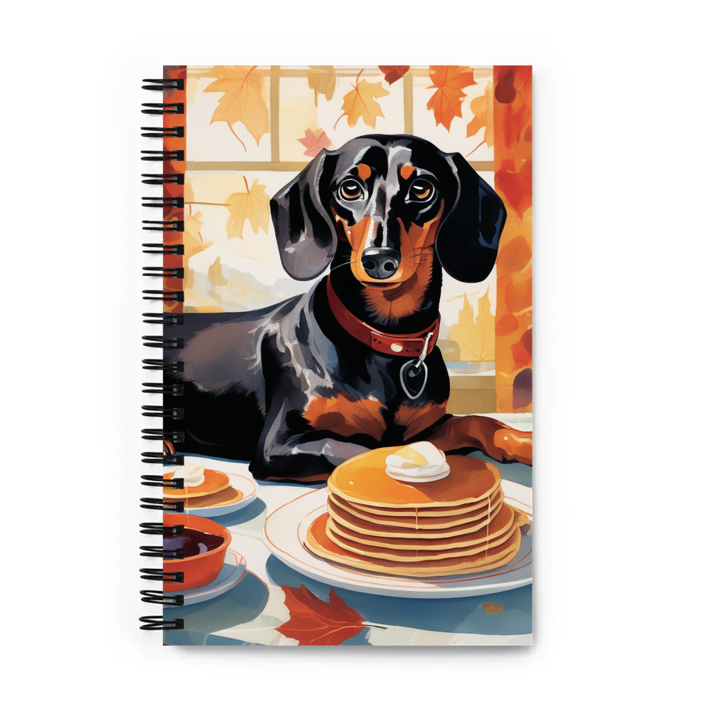 PugMug Custom Black Dachshund Spiral Notebook