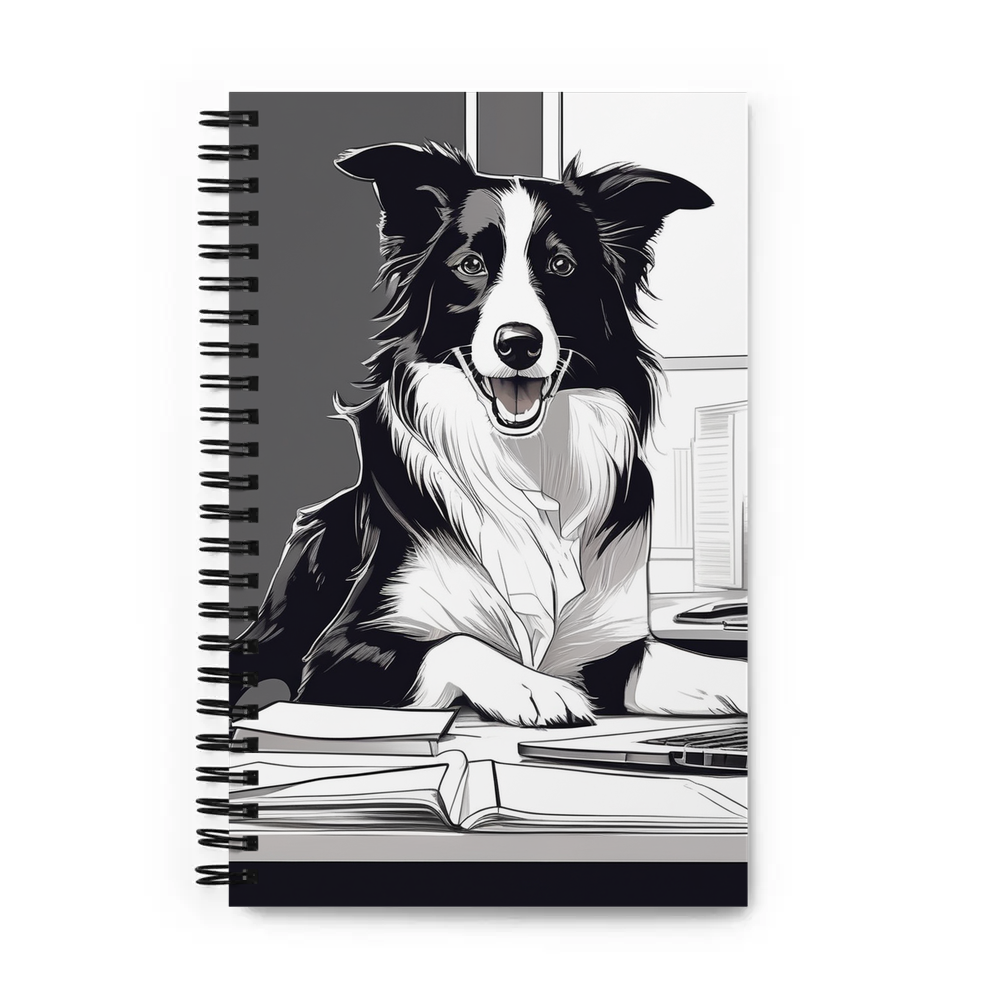 PugMug Custom Border Collie Spiral Notebook