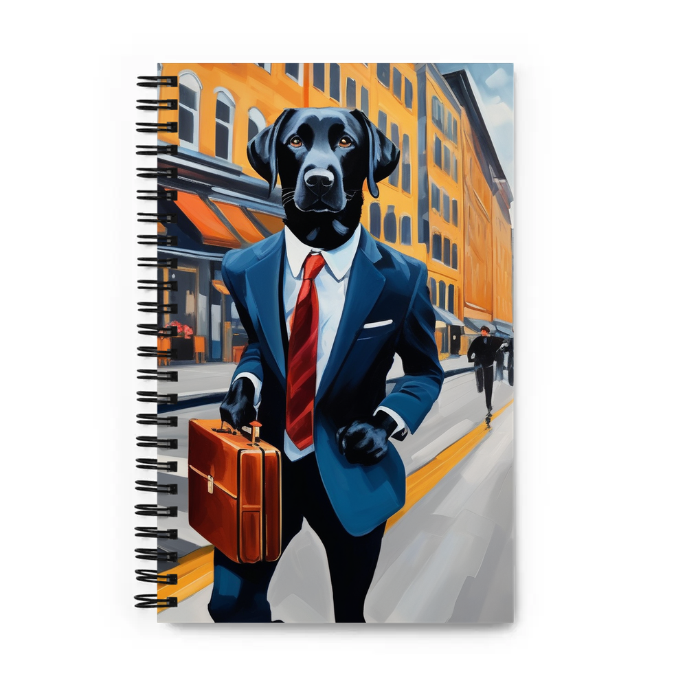 PugMug Custom Black Labrador Retriever Spiral Notebook