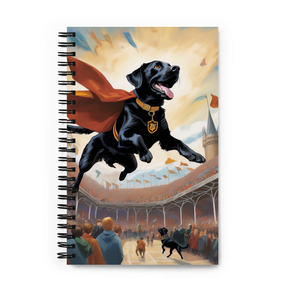 PugMug Custom Black Labrador Retriever Spiral Notebook