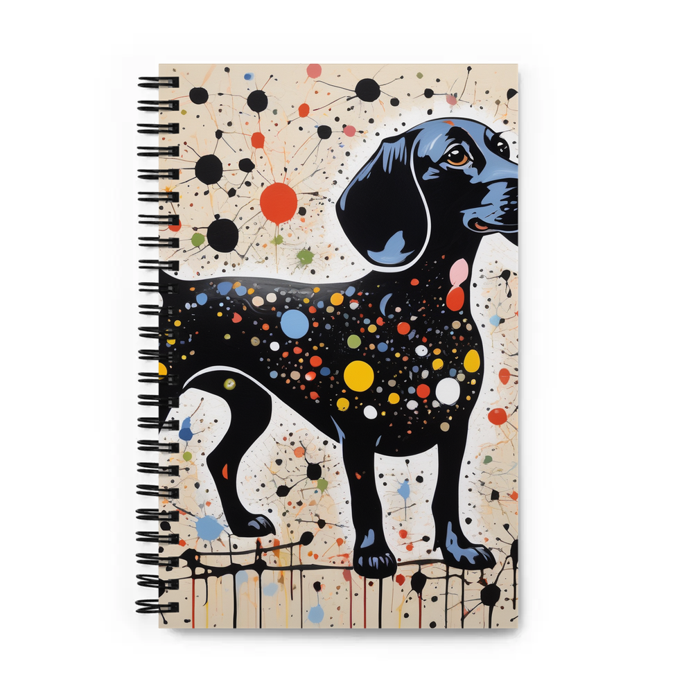 PugMug Custom Black Dachshund Spiral Notebook
