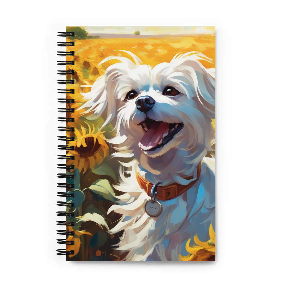 PugMug Custom Maltese Dog Spiral Notebook