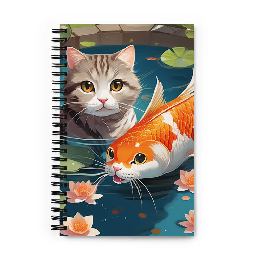 PugMug Custom Tabby Scottish Fold Cat Spiral Notebook