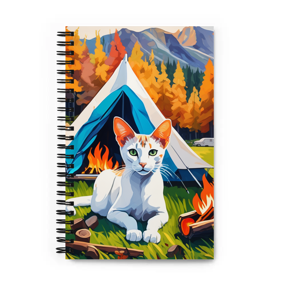 PugMug Custom White Abyssinian Cat Spiral Notebook