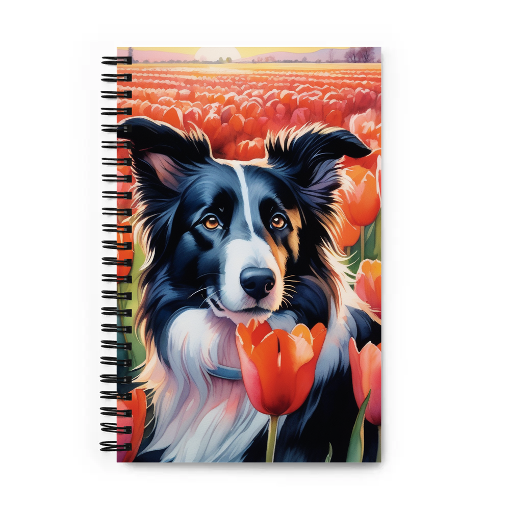 PugMug Custom Border Collie Spiral Notebook