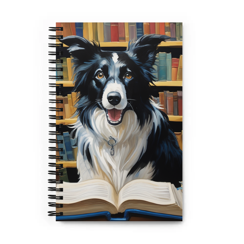 PugMug Custom Border Collie Spiral Notebook