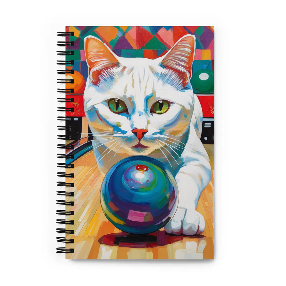 PugMug Custom White Companion Cat Spiral Notebook