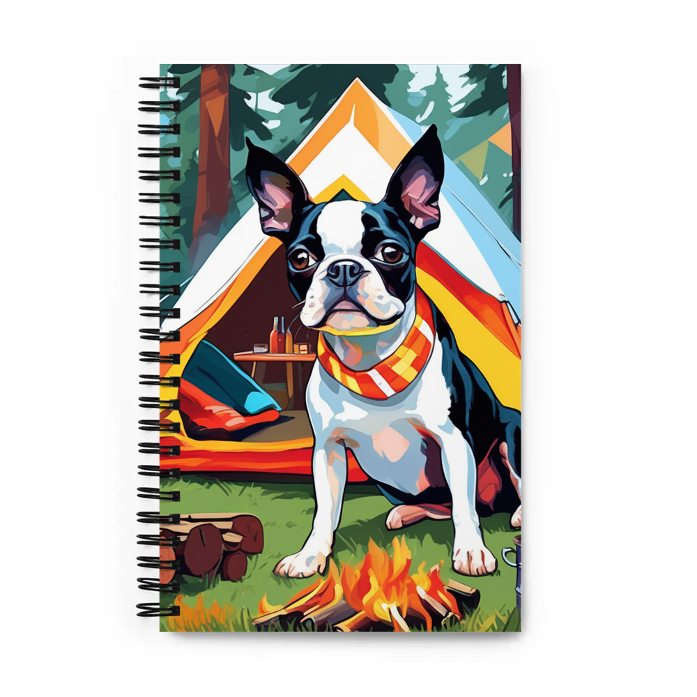 PugMug Custom Boston Terrier Spiral Notebook