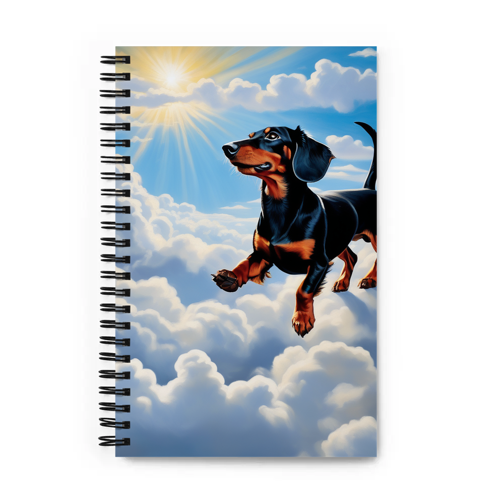PugMug Custom Black Dachshund Spiral Notebook
