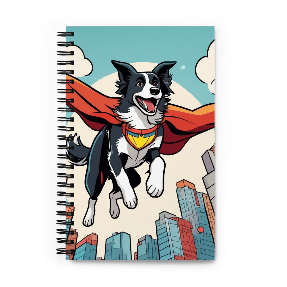 PugMug Custom Border Collie Spiral Notebook