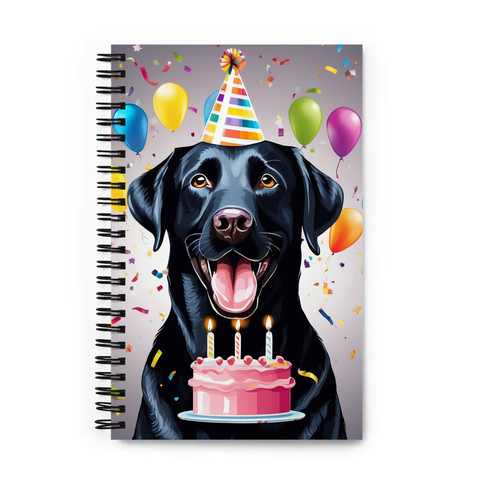PugMug Custom Black Labrador Retriever Spiral Notebook