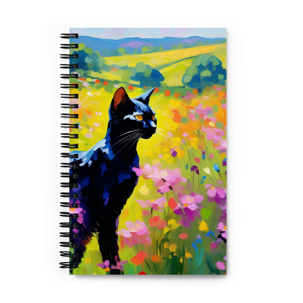 PugMug Custom Black Abyssinian Cat Spiral Notebook