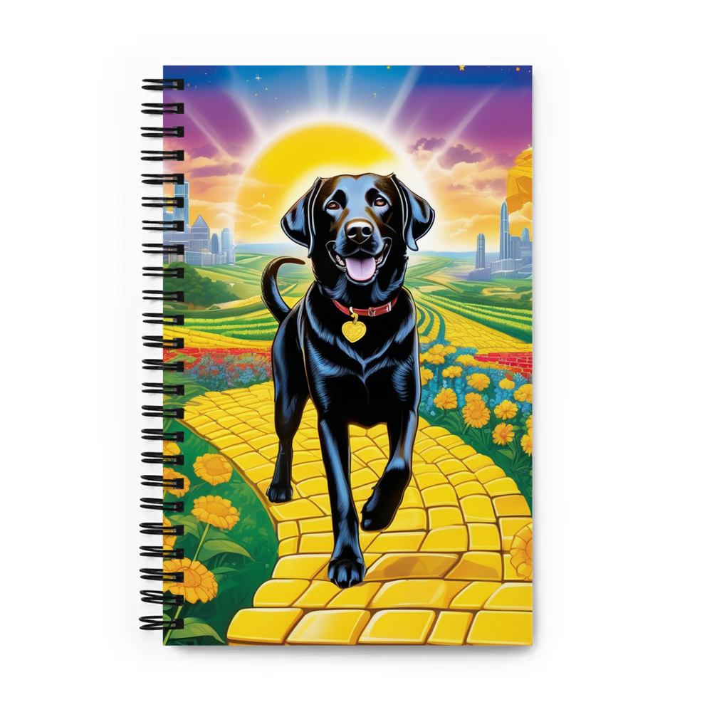 PugMug Custom Black Labrador Retriever Spiral Notebook