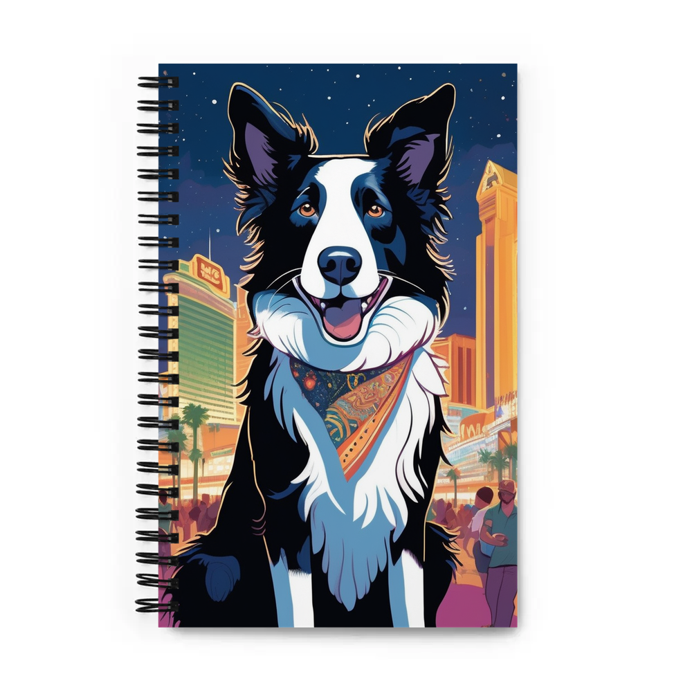PugMug Custom Border Collie Spiral Notebook