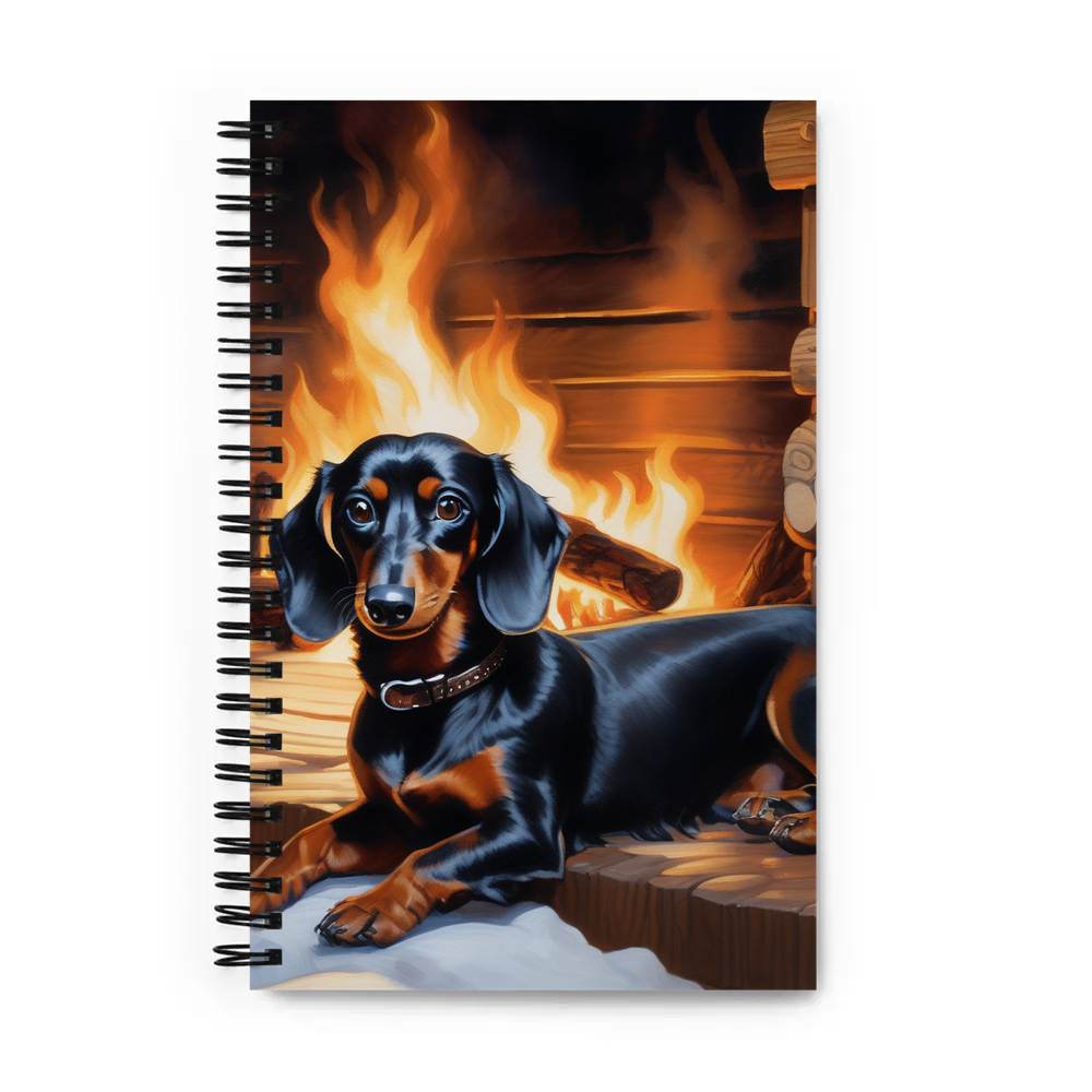 PugMug Custom Black Dachshund Spiral Notebook