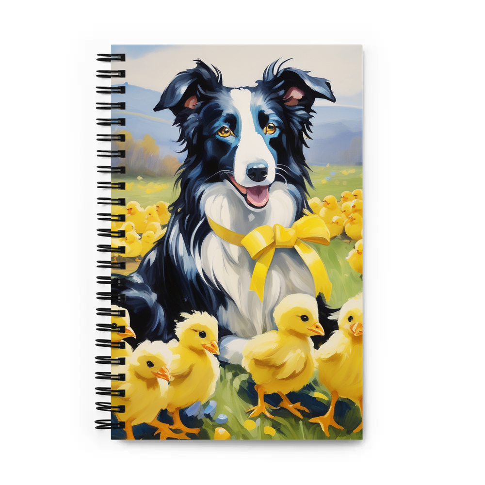 PugMug Custom Border Collie Spiral Notebook