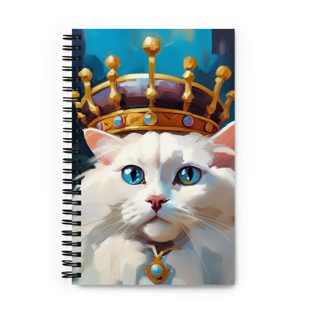 PugMug Custom White Ragdoll Cat Spiral Notebook