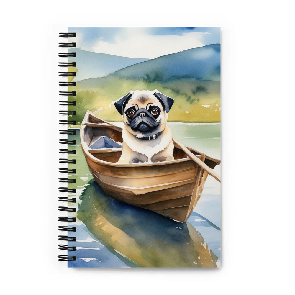 PugMug Custom Pug Spiral Notebook