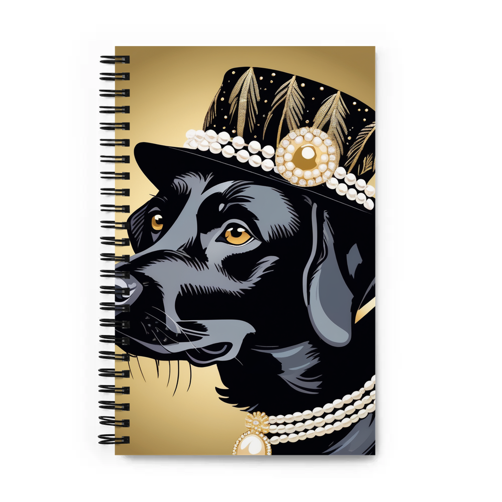 PugMug Custom Black Labrador Retriever Spiral Notebook