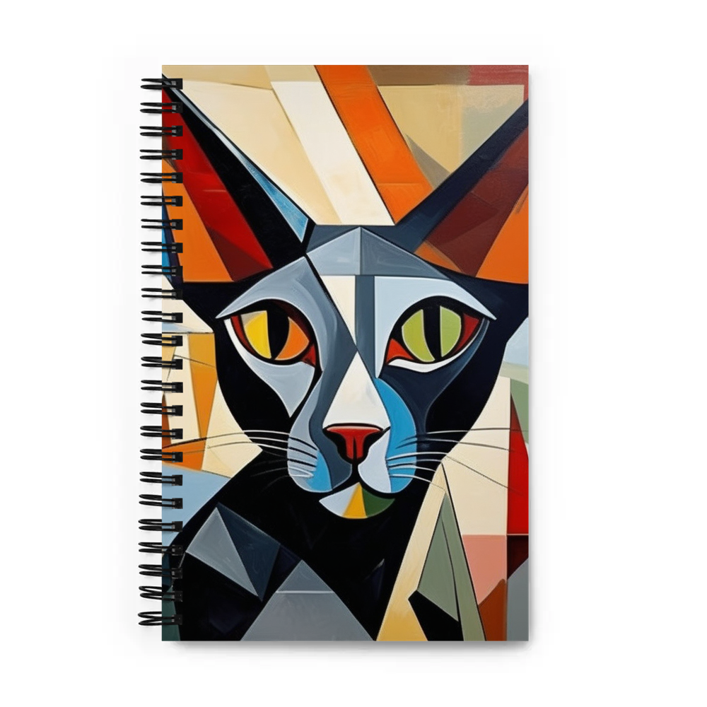 PugMug Custom Black Sphynx Cat Spiral Notebook