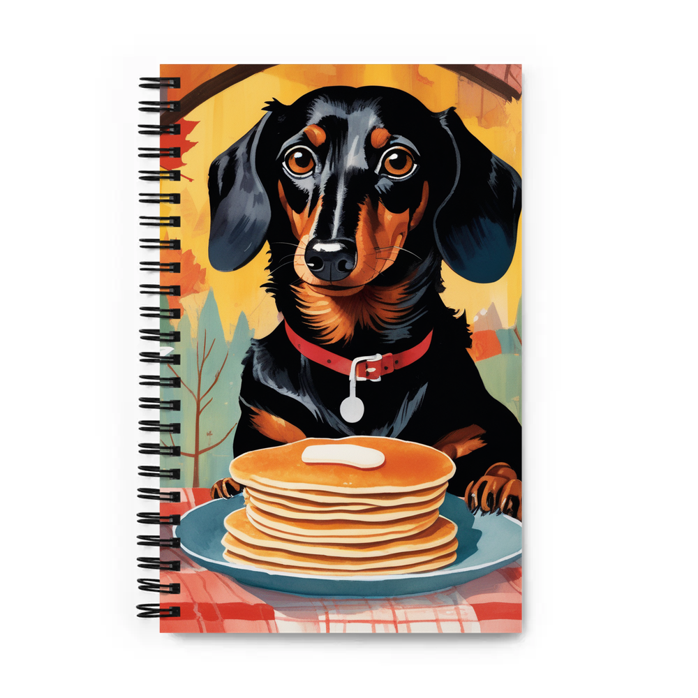 PugMug Custom Black Dachshund Spiral Notebook