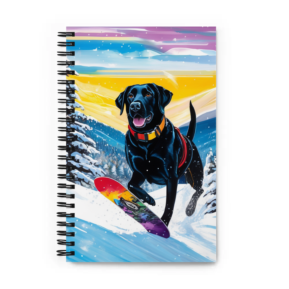 PugMug Custom Black Labrador Retriever Spiral Notebook