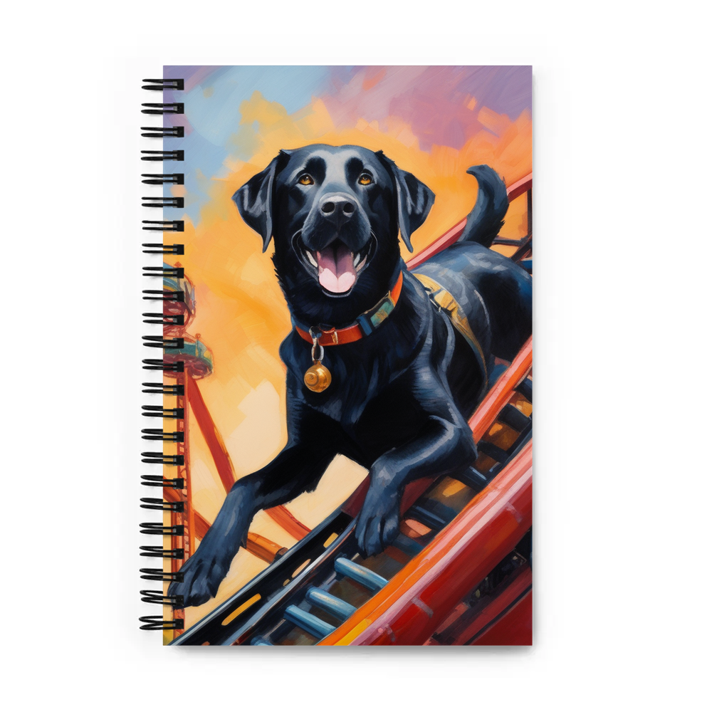 PugMug Custom Black Labrador Retriever Spiral Notebook