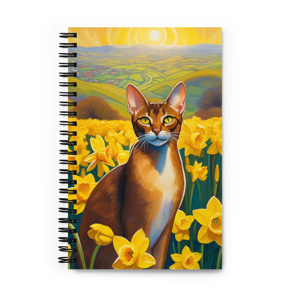 PugMug Custom Tabby Abyssinian Cat Spiral Notebook