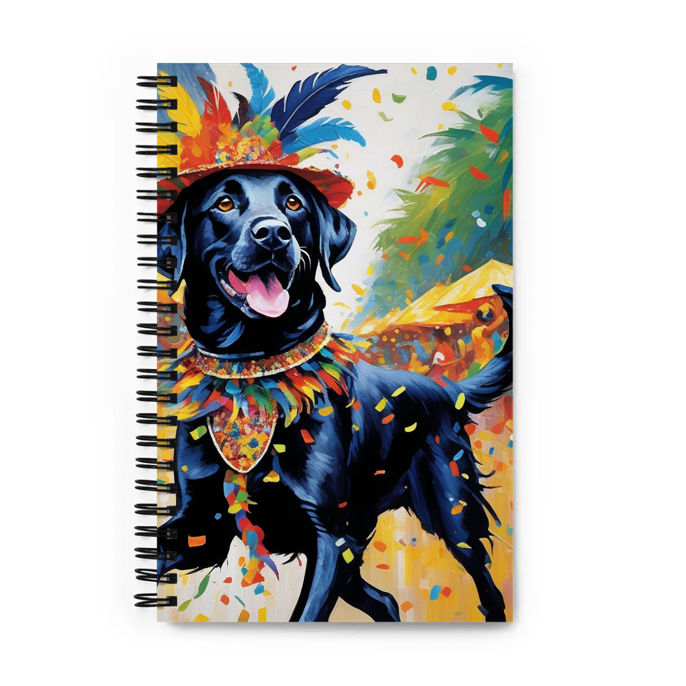 PugMug Custom Black Labrador Retriever Spiral Notebook