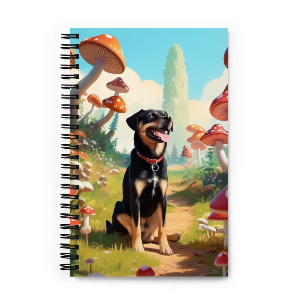 PugMug Custom Blue Spiral Notebook
