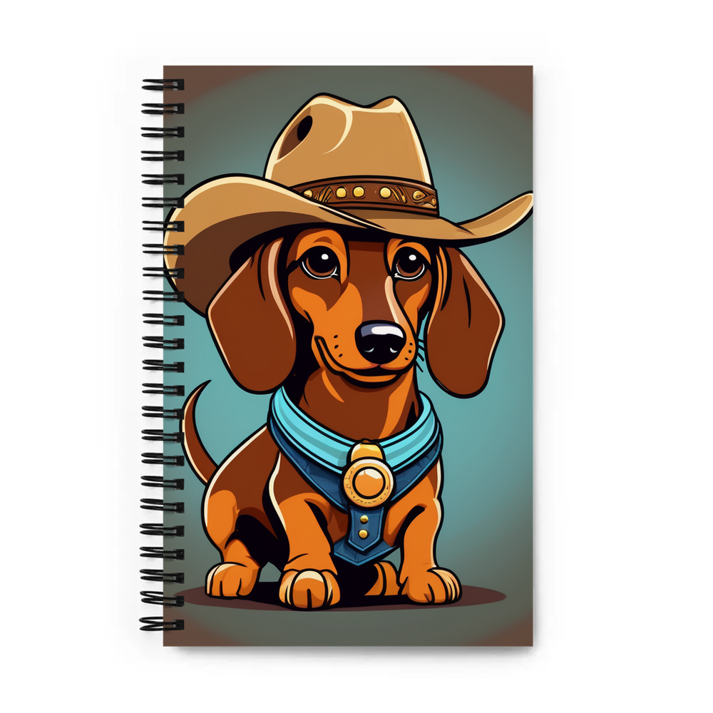 PugMug Custom Tan Dachshund Spiral Notebook
