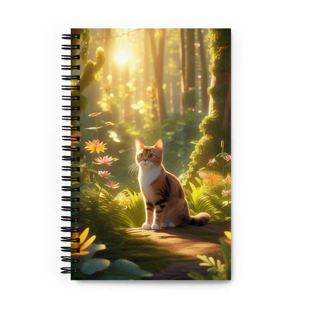 PugMug Custom Tabby Exotic Cat Spiral Notebook