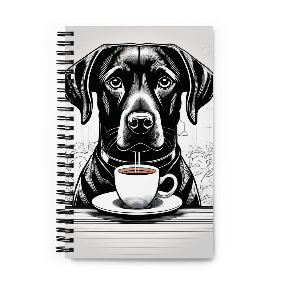 PugMug Custom Black Labrador Retriever Spiral Notebook