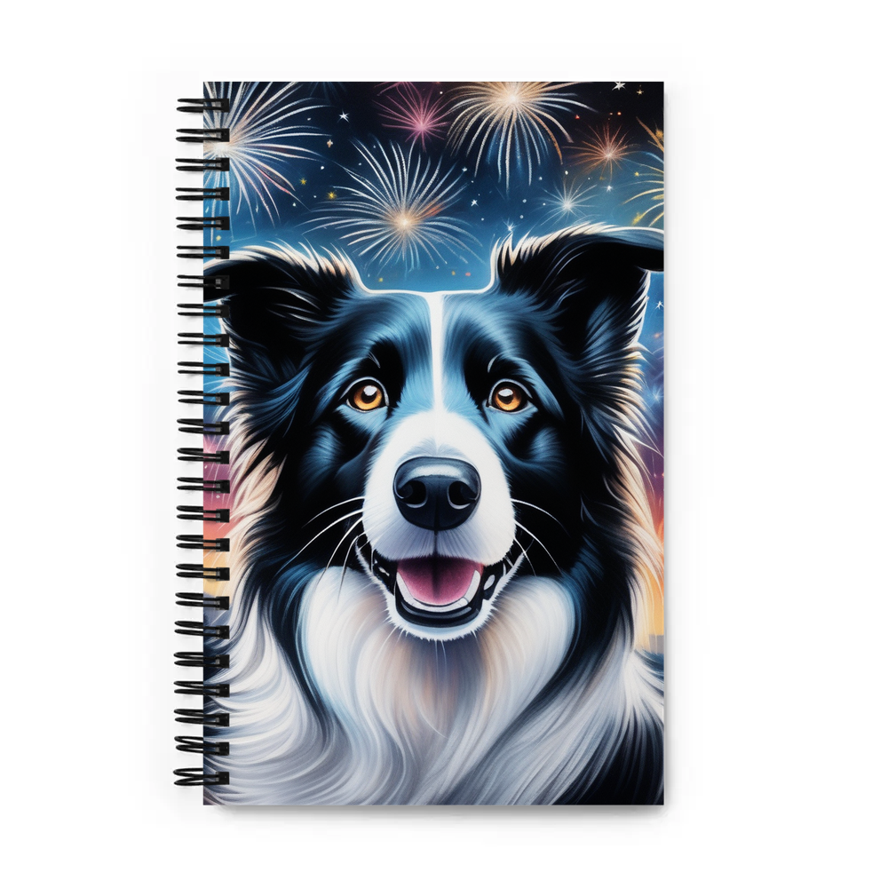 PugMug Custom Border Collie Spiral Notebook