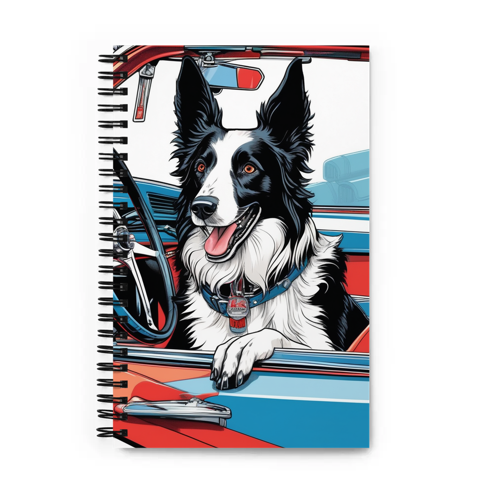 PugMug Custom Border Collie Spiral Notebook