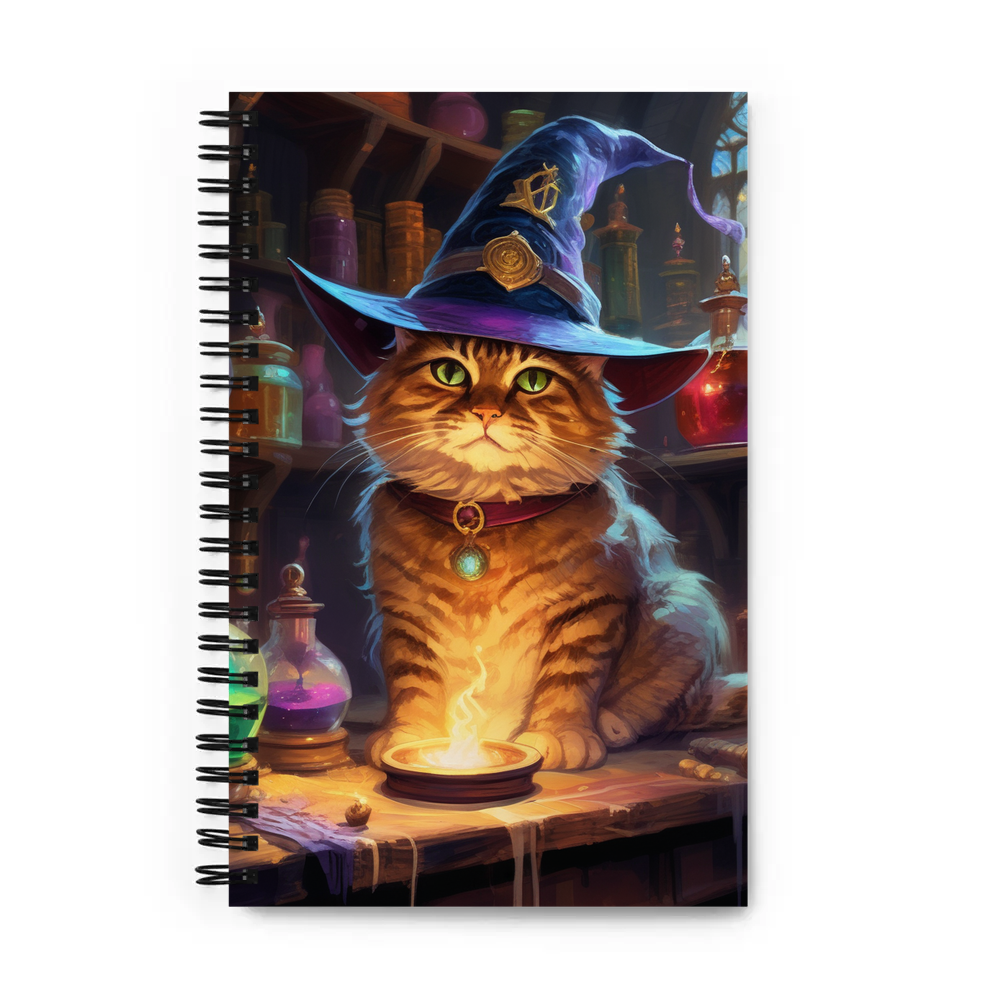 PugMug Custom Tabby Exotic Cat Spiral Notebook
