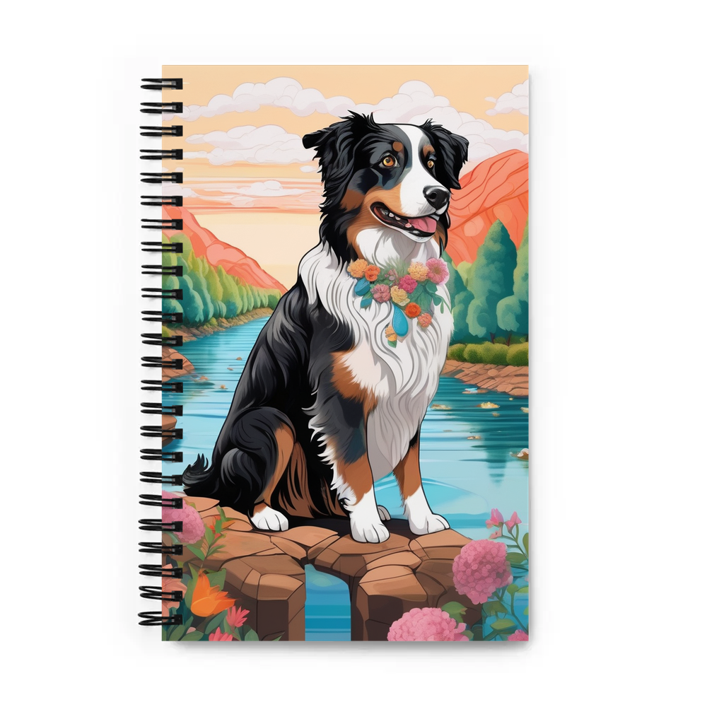 PugMug Custom Australian Shepherd Dog Spiral Notebook
