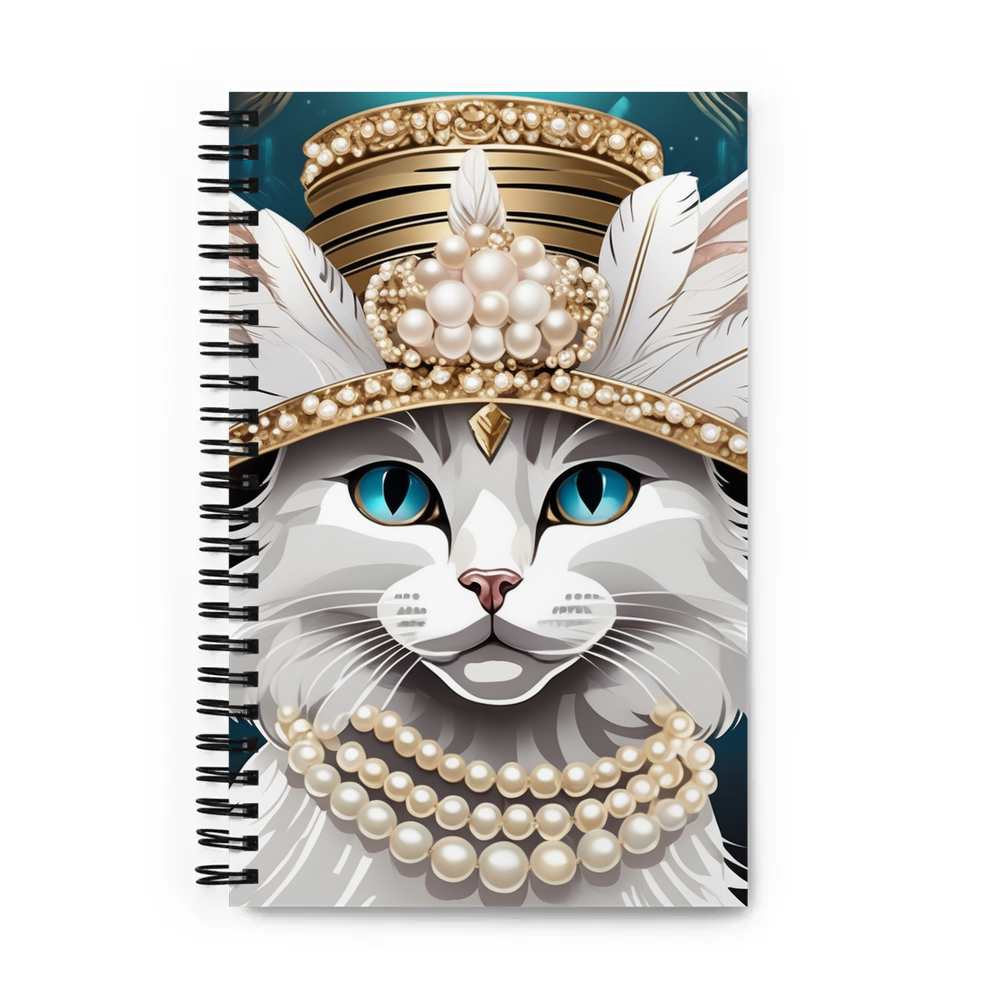 PugMug Custom White Ragdoll Cat Spiral Notebook