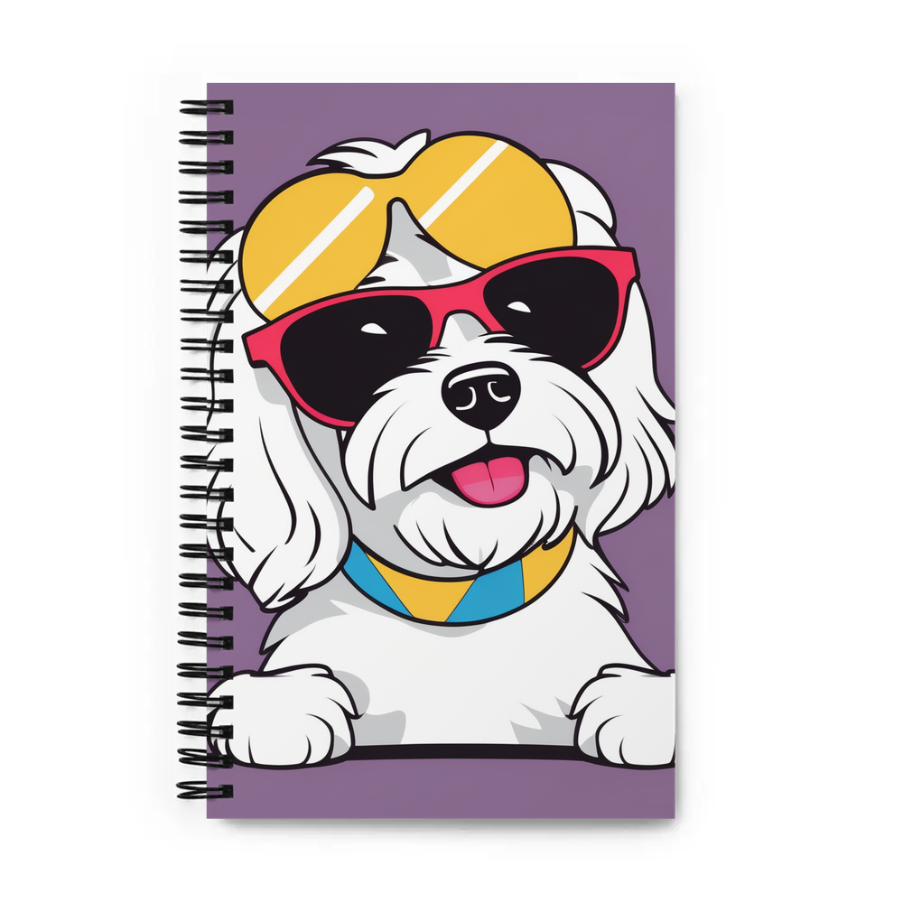 PugMug Custom White Havanese Dog Spiral Notebook