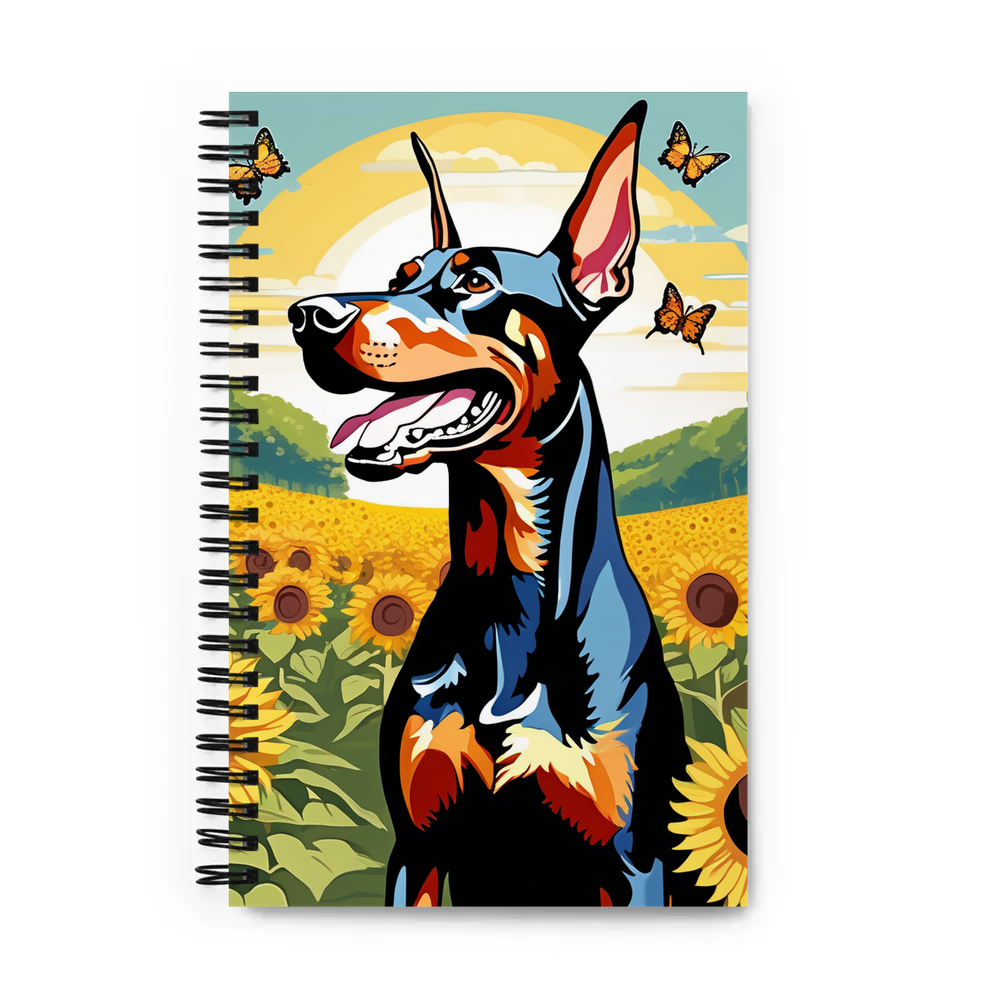 PugMug Custom Doberman Pinscher Spiral Notebook