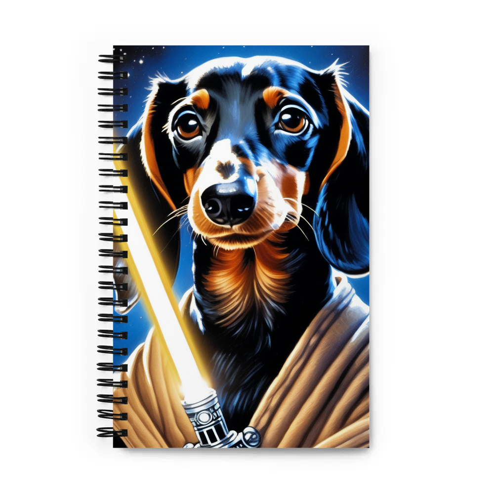 PugMug Custom Black Dachshund Spiral Notebook