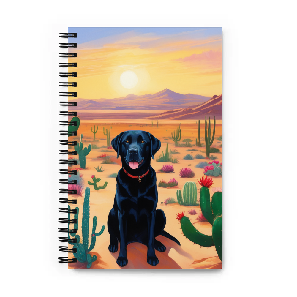 PugMug Custom Black Labrador Retriever Spiral Notebook