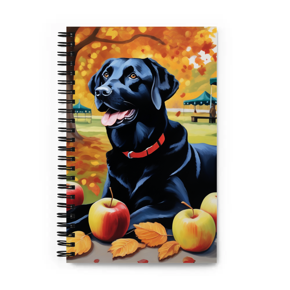PugMug Custom Black Labrador Retriever Spiral Notebook