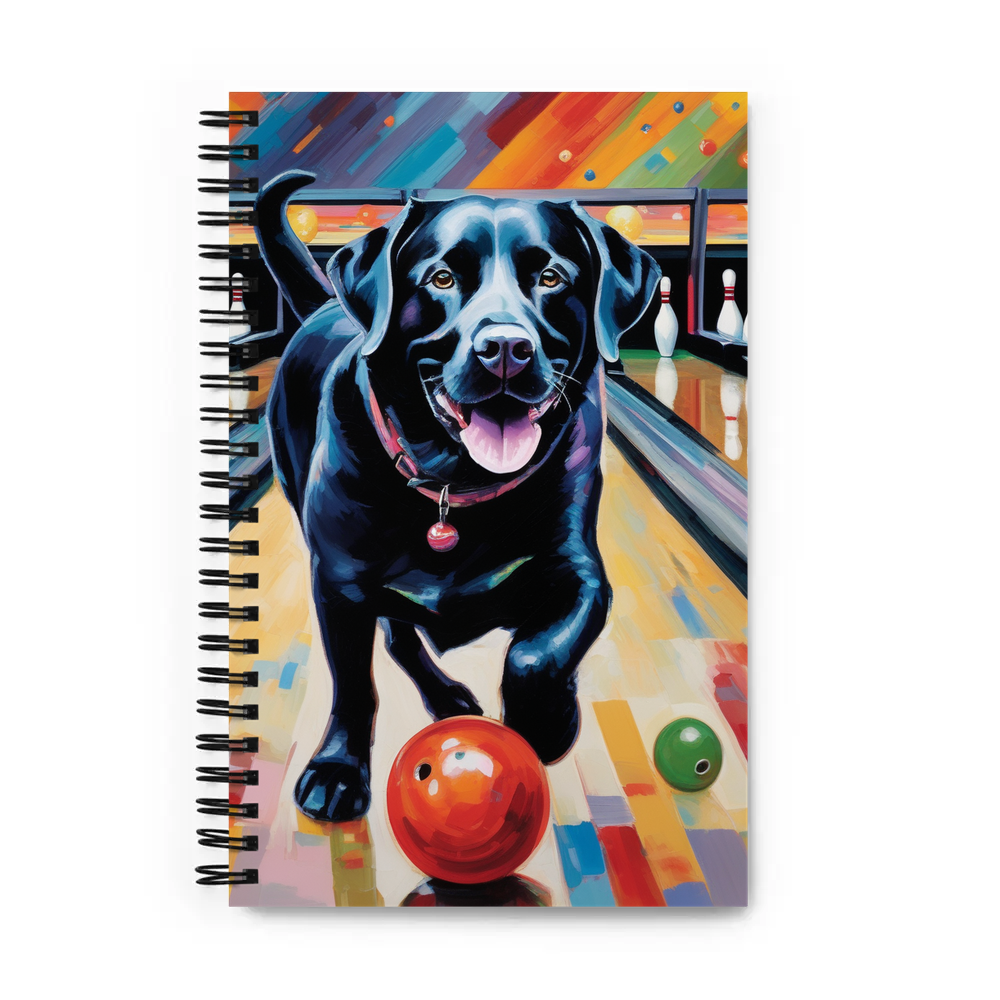 PugMug Custom Black Labrador Retriever Spiral Notebook