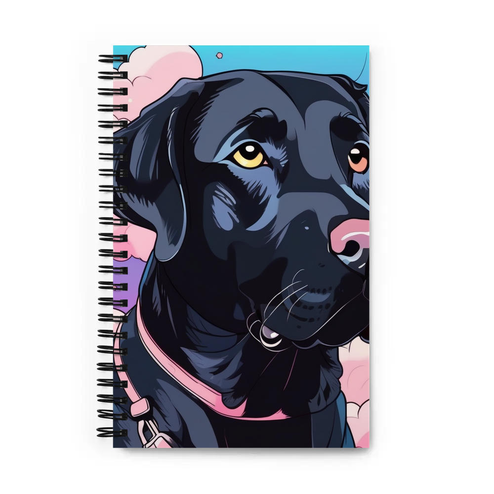 PugMug Custom Black Labrador Retriever Spiral Notebook