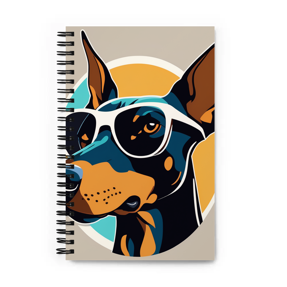 PugMug Custom Doberman Pinscher Spiral Notebook