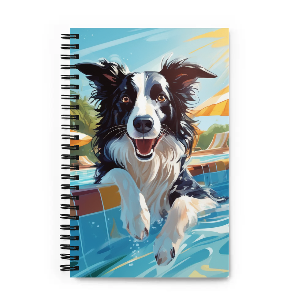 PugMug Custom Border Collie Spiral Notebook
