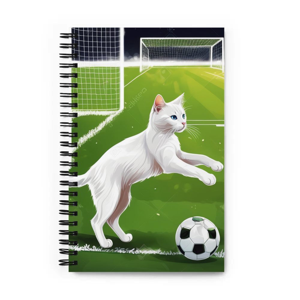 PugMug Custom White Companion Cat Spiral Notebook